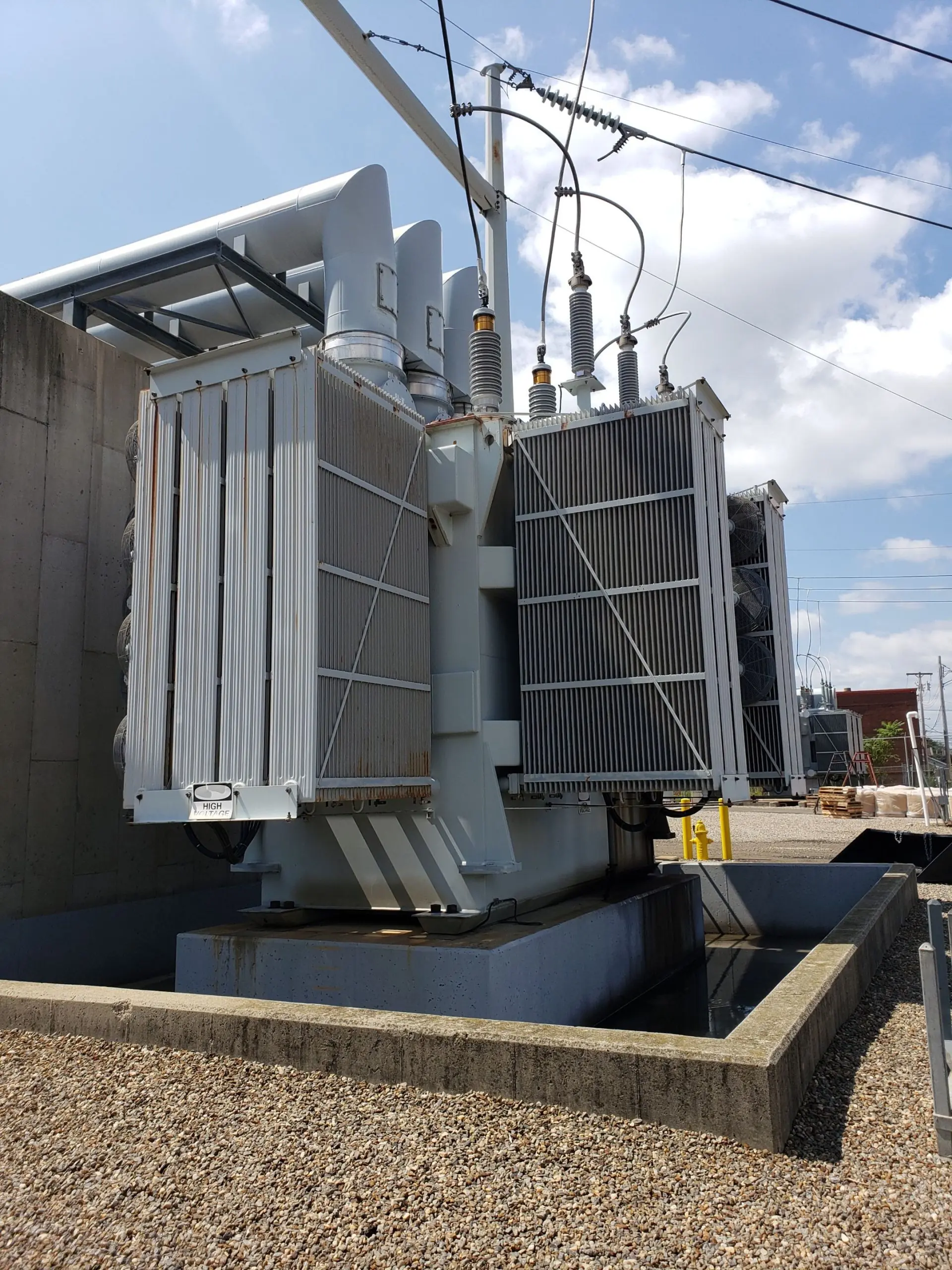 surface preparation and protective coating restoration for power transformer
